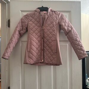 Ci Sono Pink Quilted Kids Puffer Jacket
